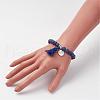Natural Lapis Lazuli(Dyed & Heated) Beads Stretch Bracelets BJEW-JB02812-01-5
