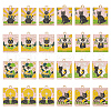 HOBBIESAY 24Pcs 8 Sytyles Alloy Enamel Rectangle Pendants ENAM-HY0001-43-1