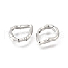Brass Irregularity Spring Gate Rings KK-U072-43A-P-2