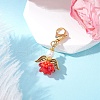 Flower Angel Glass & Acrylic Pendant Decorations HJEW-MZ00242-02-1