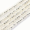 Electroplate Non-magnetic Synthetic Hematite Beads Strands G-L485-06D-S-1