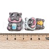 Cute Opaque Resin Cabochons CRES-C016-04-3