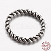 925 Thailand Sterling Silver Round Rings STER-P005-13-4