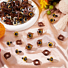 Half Round Plastic Craft Safety Eyes & Eyelid Sets DOLL-WH0002-12A-3