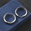201 Stainless Steel Hoop Earrings EJEW-P304-15B-P-2