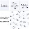 Unicraftale 48Pcs 4 Style 201 Stainless Steel Cord Ends STAS-UN0030-98-5