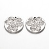 CCB Plastic Flat Round Pendants CCB-N001-07-1