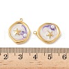 304 Stainless Steel Enamel Pendants STAS-U057-11G-E-3