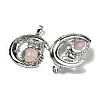 Natural Rose Quartz Pendants G-M434-03P-19-2