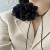 3D Flower Polyester Wrap Choker Necklaces FS-WG63CF5-01-2