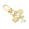 Flower Smiling Face Alloy Enamel Pendant Decorations HJEW-JM02807-4