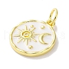 Rack Plated Brass Enamel Pendants X-KK-Z039-02D-2