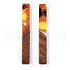 Transparent Resin & Walnut Wood Big Pendants RESI-N039-24C-2