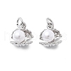 ABS Imitation Pearl Charms KK-D367-03G-1