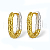 Two Tone 925 Sterling Silver Hoop Earrings for Women EJEW-F317-25GP-1