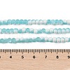 Frosted Crackle Glass Beads Strands X1-GLAA-U001-4mm-M08-4