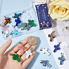 SUNNYCLUE 24Pcs 12 Styles Gemstone Pendants G-SC0003-17-3