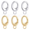 SUNNYCLUE 6Pcs 2 Colors Brass Spring Gate Rings FIND-SC0010-93-1