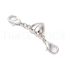 3Pcs 304 Stainless Steel Magnetic Clasps Converter PALLOY-JF03459-4