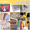 BENECREAT 12M 6 Styles Flat Polycotton & Cotton Twill Tape Ribbon OCOR-BC0007-40A-6