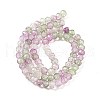 Transparent Crackle Glass Beads Strands CCG-L050-01B-02-3