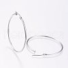 Tarnish Resistant 304 Stainless Steel Big Hoop Earrings X-EJEW-F105-05P-2