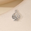 Metal Micro Pave Cubic Zirconia Pendants PW-WGB6EEC-02-1