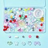 106Pcs 11 Styles Transparent Mixed Colors Acrylic Beads with Strong Stretchy Beading Elastic Thread OACR-FS0001-60-8