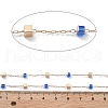 Handmade Brass & Glass Bead Chains CHC-L051-07KCG-01-2