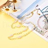 Handmade CCB Plastic Imitation Pearl Beaded Necklace for Girl Women NJEW-JN03656-2