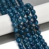Natural Dragon Veins Agate(Dyed & Heated) Beads Strands G-M437-C01-01R-1