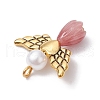 Resin Imitation Pearl Pendants PALLOY-JF02565-06-3