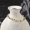 304 Stainless Steel Rhinestone Cup Chain Bracelets for Women BJEW-F488-26C-G-3