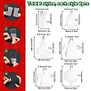 SUNNYCLUE 48Pcs 6 Styles Christmas Acrylic Big Pendants FIND-SC0011-43-2