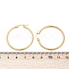 PVD Vacuum Plating 201 Stainless Steel Hoop Earrings with 304 Stainless Steel Pins for Women EJEW-D279-12G-04-3