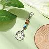 Alloy Tree of Life Pendant Decorations HJEW-JM02062-02-2