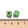 Spray Painted Wooden Beads WOOD-P021-01B-28-3