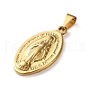 201 Stainless Steel Pendants STAS-U053-08C-G-2