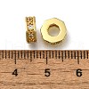 Brass Micro Pave Clear Cubic Zirconia European Beads ZIRC-I070-094G-2