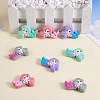 12Pcs 4 Colors Silicone Focal Beads JX774A-4