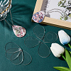 SUNNYCLUE Transparent Acrylic Disc Pendants TACR-SC0001-38B-4