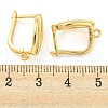 Brass Hoop Earring Findings with Latch Back Closure KK-M286-21G-3