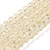 Transparent Baking Paint Glass Beads Strands X1-DGLA-A034-T8mm-D02-1