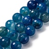 Natural Agate(Dyed & Heated) Beads Strands G-K390-A17-01-2