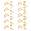 Unicraftale 20Pcs Leaf 304 Stainless Steel Stud Earring Findings STAS-UN0058-05-1