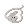 Non-Tarnish 304 Stainless Steel Pendants STAS-S139-02P-2