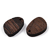 Natural Wenge Wood Pendants WOOD-T023-88-3