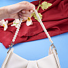 8Pcs 8 Styles White Acrylic Round Beads Bag Handles FIND-TA0001-40-6