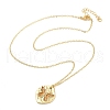 Brass Enamel Cable Chain Butterfly Pendant Necklaces NJEW-K379-01G-01-3