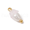 Flower Acrylic Charms PALLOY-JF03588-03-4